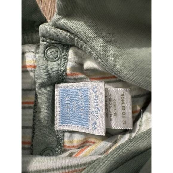 Janie and Jack 12-18 Months Y2K Blue Label Frog Prince Romper - Picture 2 of 4